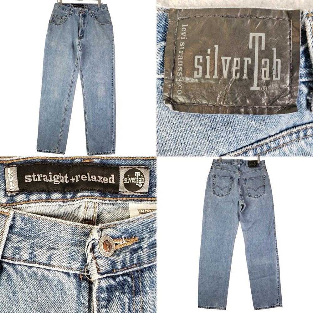 Vintage Levi’s Silvertab Jeans Mens 33x34 Blue Straight Relaxed Baggy Y2K